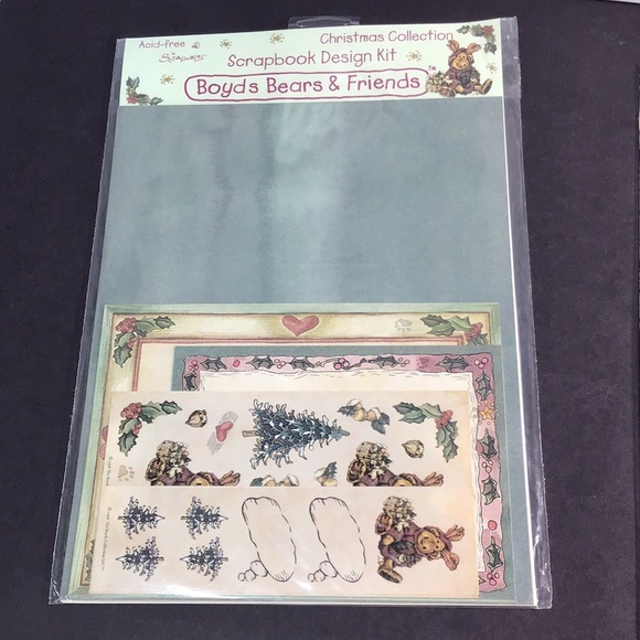 Scrapbook kits Boyds Bears Vintage 1998 Love Christmas Vacay & All occassion - Picture 4 of 9